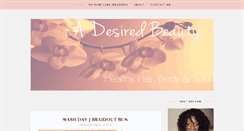 Desktop Screenshot of adesiredbeauty.com