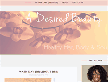 Tablet Screenshot of adesiredbeauty.com